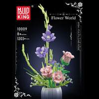 Mould King 10009 Wish-fulling Rose Flower Bouquet Building Set | 1,203 PCS