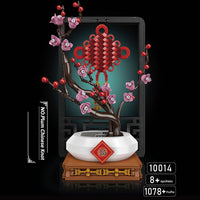 Mould King 10014 Chinese Knot Potted Plum Blossom Building Set | 1,087 PCS