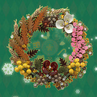 Mould King 10074 Christmas Dried Flower Wreath Building Set | 1,038 PCS