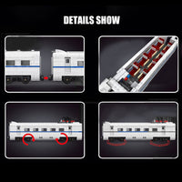 MOULD KING 12002 World Railway CRH2 High-speed Train with 1808 Pieces