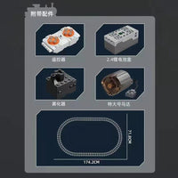 Mould King 12005 RC SL7 Asia Express Train with 1873 pieces