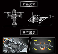 Mould King 15043 RC Boeing Bell V-22 with 588 pieces