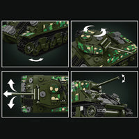 MOULD KING 20024 Sherman Tank with 1000 Pieces