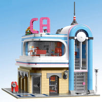 MOULD KING 16001 MOC-32566 Downtown Diner California with 2078 Pieces