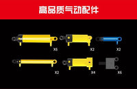 MOULD KING 19002 MOC-8800 Pneumatic Crane Truck with 8239 Pieces