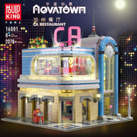 MOULD KING 16001 MOC-32566 Downtown Diner California with 2078 Pieces