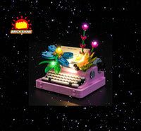 Brick Shine - Light Kit for LEGO® Typewriter with Flowers 31169