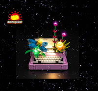 Brick Shine - Light Kit for LEGO® Typewriter with Flowers 31169