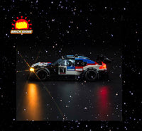 Brick Shine - Light Kit for LEGO® BU M4 GT3 & Eu M Hybrid v8 Race cars 76922
