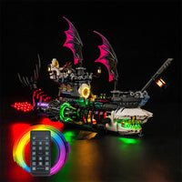 Brick Shine -  Light Kit for  LEGO® Nightmare Shark Ship 71469