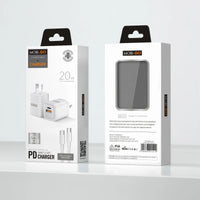 sky Mobigo TCS2081ACCC PD 20W wall charger with Type-C to C combo