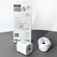sky Mobigo TCS2081ACCC PD 20W wall charger with Type-C to C combo