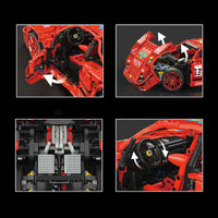 Mould King 13095 1:10 “Ferrari” F40 LM with 2688 Pieces-With motro