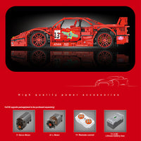 Mould King 13095 1:10 “Ferrari” F40 LM with 2688 Pieces-With motro