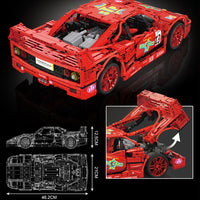 Mould King 13095 1:10 “Ferrari” F40 LM with 2688 Pieces-With motro