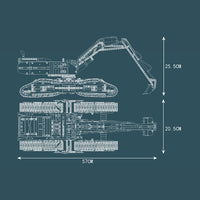 Mould King 17018 All Terrain Excavator with 2237 Pieces