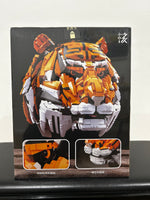 MOC Brick 3000+Pieces MOC -Zodiac Signs Tiger Head King of Beasts 103000