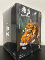 MOC Brick 3000+Pieces MOC -Zodiac Signs Tiger Head King of Beasts 103000