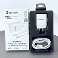 sky Maxguard WT25WAC/CC PD 25W wall charger with Type-C to C combo