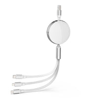 iQuick 3 in 1 Retractable Fast Charge & Data Sync Cable IQTC2301 1.2m