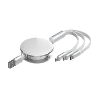 iQuick 3 in 1 Retractable Fast Charge & Data Sync Cable IQTC2301 1.2m