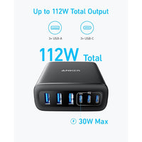 Anker Charger (112W, 6 Ports) A2154T11