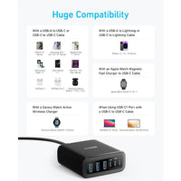 Anker Charger (112W, 6 Ports) A2154T11