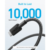 Anker 322 USB-A to USB-C Cable (6ft Braided)-Black