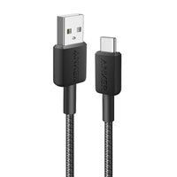 Anker 322 USB-A to USB-C Cable (6ft Braided)-Black