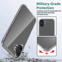 iPhone 17 High Quality Acrylic + TPU Hybrid Transparent Case Cover