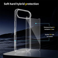 iPhone 17 Air High Quality Acrylic + TPU Hybrid Transparent Case Cover