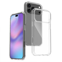 iPhone 17 Pro High Quality Acrylic + TPU Hybrid Transparent Case Cover