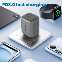 iQuick NANO ENERGY 2 45W PD3.0 Dual USB-C Ports Charging Adapter