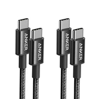 Anker USB-C to USB-C Cable-Black (3.3ft, Braided, 60W, 2Packs) (B8752011) for iPhone 15 16 17 Series