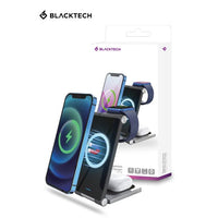 BLACKTECH AW2 Magnetic Aluminium 3 in 1 20W Wireless Charger - Black