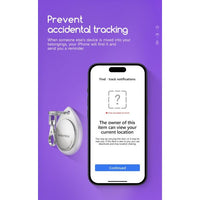 BLACKTECH Smart Tag with case - White