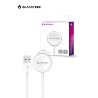 BLACKTECH Apple Watch 1/2/3/4/5/6/7/SE Charger 100cm - White