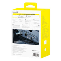 Baseus Circular Plastic Car Charger (U+C) + (C&L) Cable 60W Cosmic Black