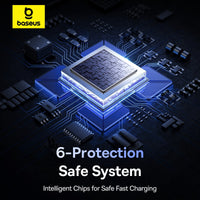 Baseus Circular Plastic Car Charger (U+C) + (C&L) Cable 60W Cosmic Black