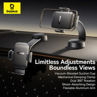 Baseus PrimeTrip C03 Air Clamping Car Mount (Suction Cup Version)-Cosmic Black