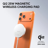 REDEFYNE Qi2.2 25W Magnetic Wireless Charging Pad - Silver