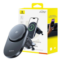 Baseus PrimeTrip VC1 Pro Magnetic Wireless Charging Car Mount Qi2 Air Vent Version-Cosmic Black