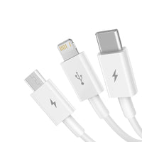 Baseus Superior Series Fast Charging Data Cable USB to Micro USB & Lightning & Type-C 3.5A 1.5m