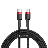 Baseus Cafule PD2.0 60W Flash Charging Type-C to Type-C Cable (20V 3A) 2m for iPhone 15 / 16 / 17 Series