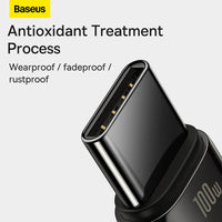 Baseus Tungsten Gold Fast Charging Data Cable USB to Type-C 100W 2m-Black
