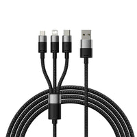 Baseus StarSpeed 1-for-3 Fast Charging Data Cable USB to Micro USB & Lightning & Typ-C 3.5A 1.2m