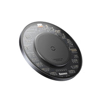Baseus Simple 2 Wireless Charger 15W With Type-C To Type-C Cable-Cluster Black