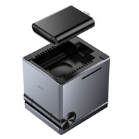 hoco CQ8 folding 3-in-1 magnetic wireless fast charger - metal gray