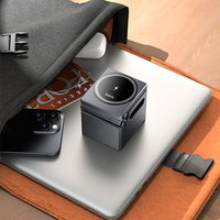 hoco CQ8 folding 3-in-1 magnetic wireless fast charger - metal gray