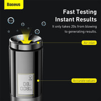 Baseus CRCX-01 Digital Alcohol Tester Black